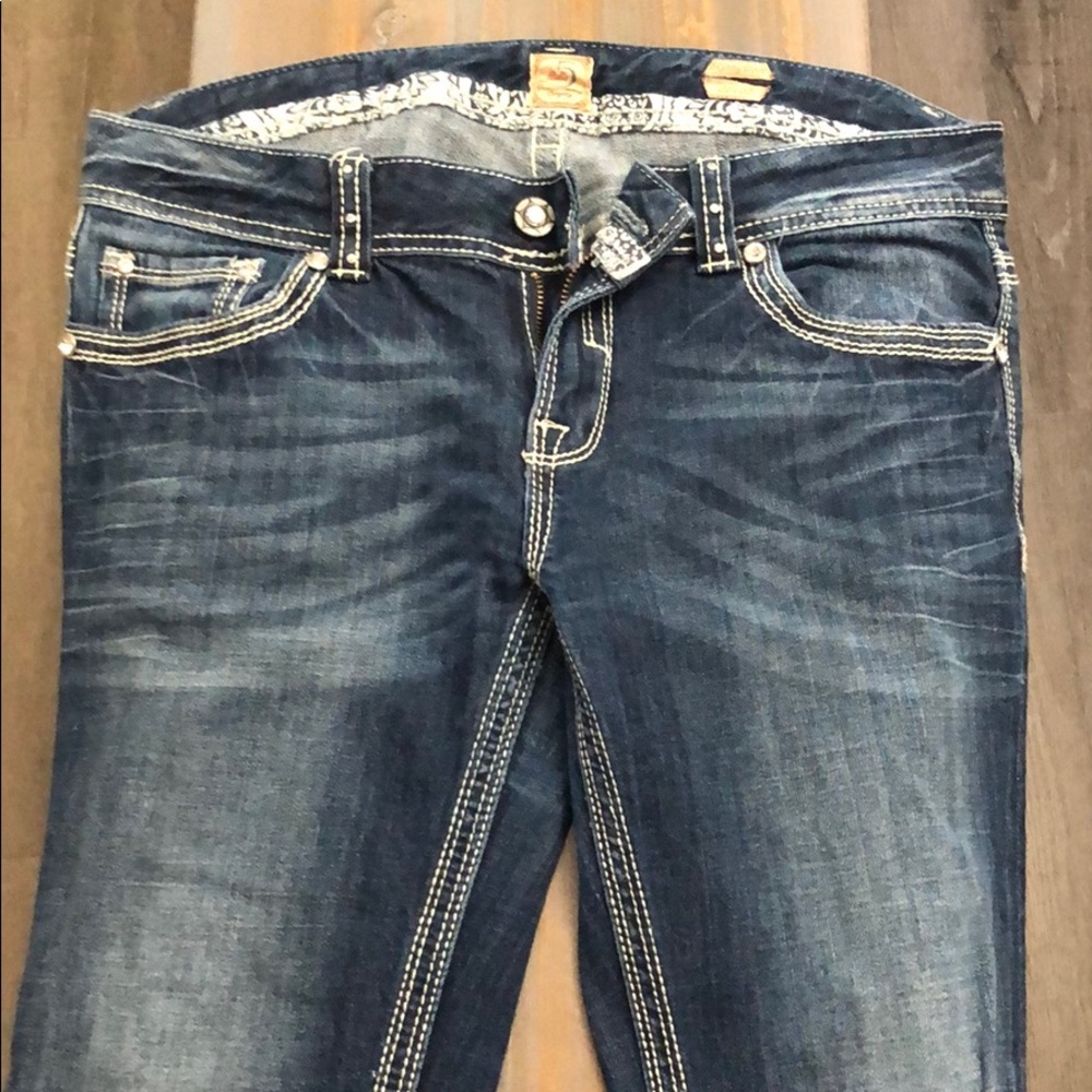 Blue Western Style Jeans